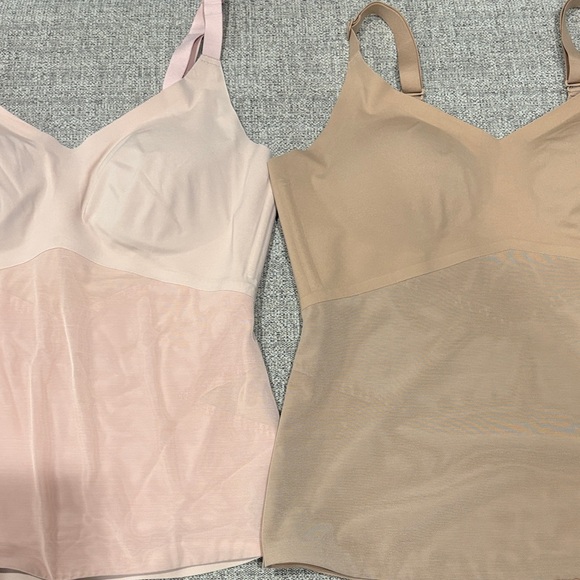 2 Seamless Blush Shapewear Camisole